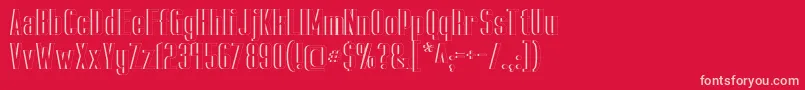 CapicolaSansishOpen Font – Pink Fonts on Red Background