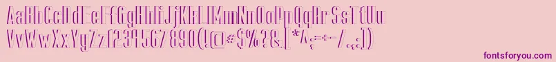 CapicolaSansishOpen Font – Purple Fonts on Pink Background