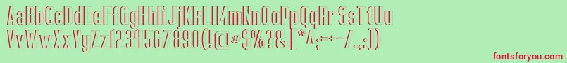 CapicolaSansishOpen Font – Red Fonts on Green Background