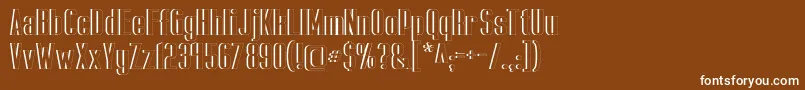 CapicolaSansishOpen Font – White Fonts on Brown Background