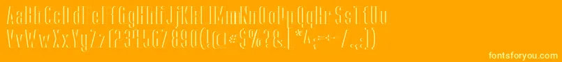 CapicolaSansishOpen Font – Yellow Fonts on Orange Background