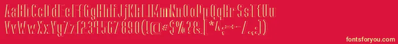 CapicolaSansishOpen Font – Yellow Fonts on Red Background