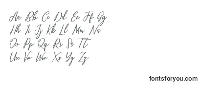 Schriftart Capital Script