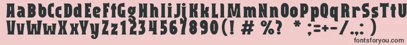 capitalist Font – Black Fonts on Pink Background