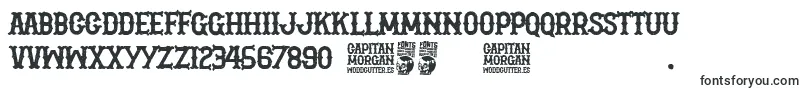 Capitan Morgan-fontti – retrofontit