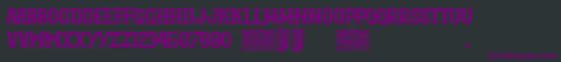 Capitan Morgan Font – Purple Fonts on Black Background