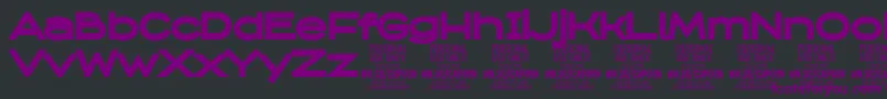 CapoonBlac PERSONAL Font – Purple Fonts on Black Background