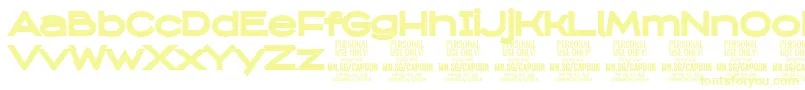 CapoonBlac PERSONAL Font – Yellow Fonts