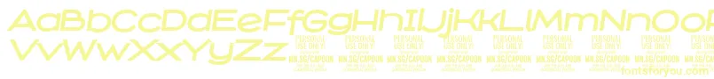 Подробнее о шрифте CapoonBoldIt PERSONAL Шрифт CapoonBoldIt PERSONAL – жёлтые шрифты