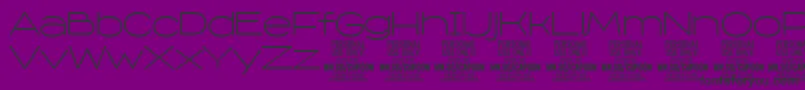 フォントCapoonLigh PERSONAL – 紫の背景に黒い文字
