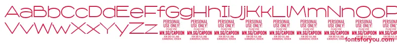 CapoonLigh PERSONAL Font – Red Fonts