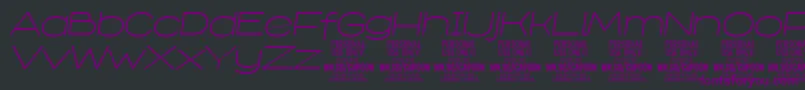 Шрифт CapoonLighIt PERSONAL – фиолетовые шрифты на чёрном фоне