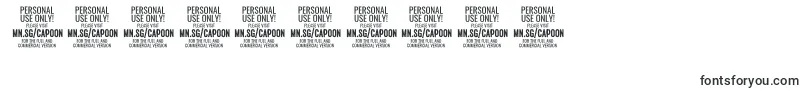 CapoonMedi PERSONAL-Schriftart – Schriften für Zahlen und Nummern