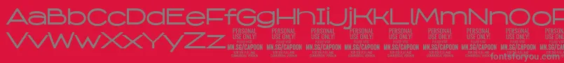 fuente CapoonMedi PERSONAL – Fuentes Grises Sobre Fondo Rojo