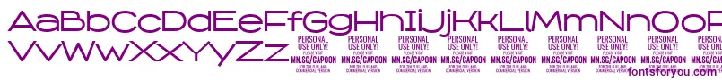 Шрифт CapoonMedi PERSONAL – фиолетовые шрифты