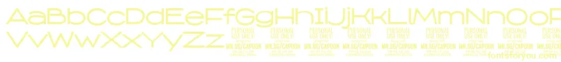 Czcionka CapoonMedi PERSONAL – żółte czcionki
