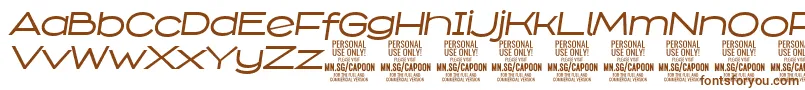 CapoonMediIt PERSONAL Font – Brown Fonts on White Background