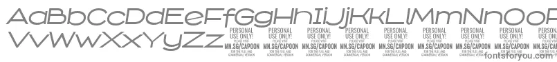 CapoonMediIt PERSONAL Font – Gray Fonts on White Background