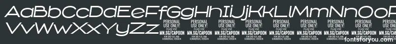 CapoonMediIt PERSONAL Font – White Fonts on Black Background