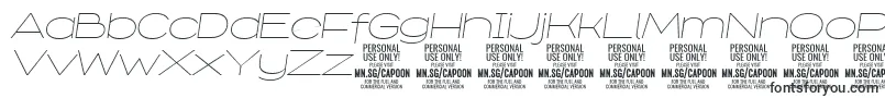 CapoonThinIt PERSONAL Font – Fonts for Linux