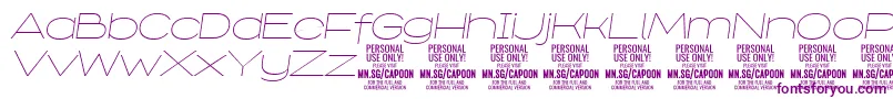 CapoonThinIt PERSONAL Font – Purple Fonts