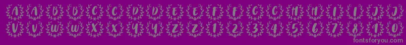 CAPS Font by 7NTypes Font – Gray Fonts on Purple Background