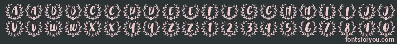 CAPS Font by 7NTypes Font – Pink Fonts on Black Background