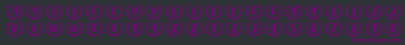 CAPS Font by 7NTypes Font – Purple Fonts on Black Background