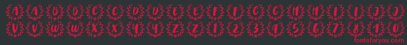 Police CAPS Font by 7NTypes – polices rouges sur fond noir