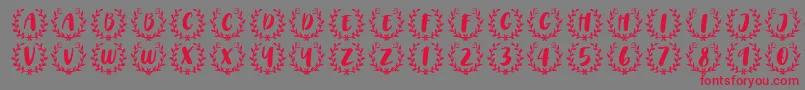 CAPS Font by 7NTypes Font – Red Fonts on Gray Background