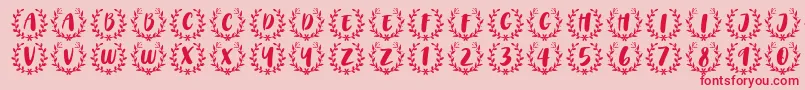 CAPS Font by 7NTypes Font – Red Fonts on Pink Background