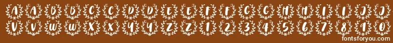 fuente CAPS Font by 7NTypes – Fuentes Blancas Sobre Fondo Marrón