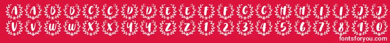 フォントCAPS Font by 7NTypes – 赤い背景に白い文字