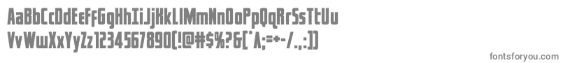 captcanaveral-fontti – harmaat kirjasimet valkoisella taustalla