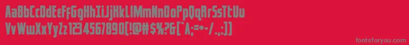 captcanaveral Font – Gray Fonts on Red Background
