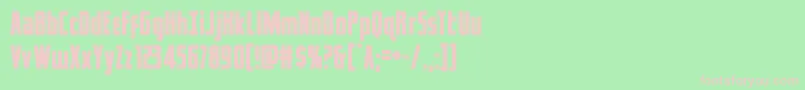 captcanaveral Font – Pink Fonts on Green Background