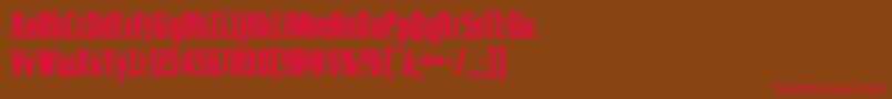 captcanaveral Font – Red Fonts on Brown Background