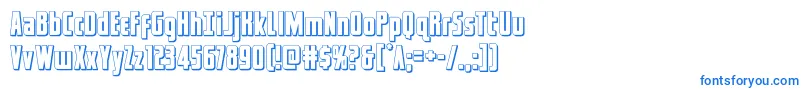 captcanaveral3d Font – Blue Fonts