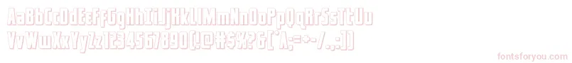 captcanaveral3d Font – Pink Fonts on White Background