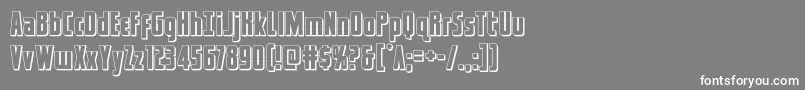 captcanaveral3d Font – White Fonts on Gray Background