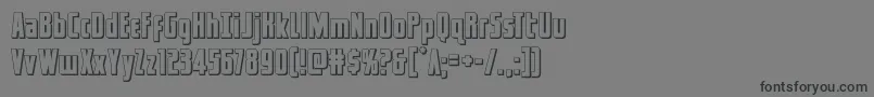 captcanaveral3d Font – Black Fonts on Gray Background