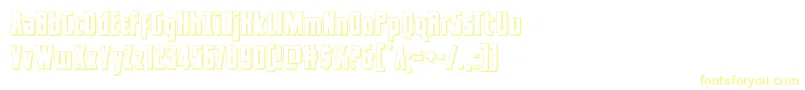 captcanaveral3d-fontti – keltaiset fontit