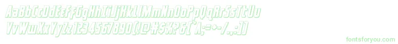 captcanaveral3dital Font – Green Fonts on White Background