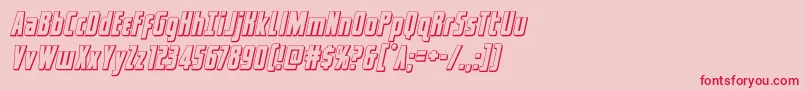 captcanaveral3dital Font – Red Fonts on Pink Background