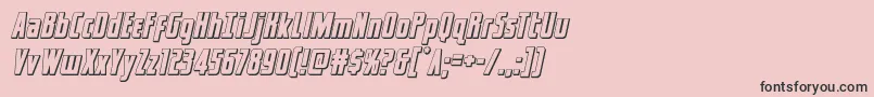captcanaveral3dital Font – Black Fonts on Pink Background