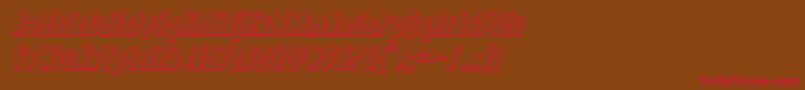 captcanaveral3dital Font – Red Fonts on Brown Background
