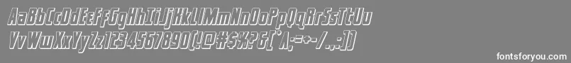 captcanaveral3dital Font – White Fonts on Gray Background