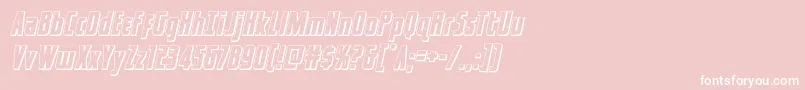 captcanaveral3dital Font – White Fonts on Pink Background