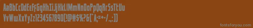 captcanaveralcond Font – Gray Fonts on Brown Background