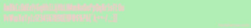 captcanaveralcond Font – Pink Fonts on Green Background
